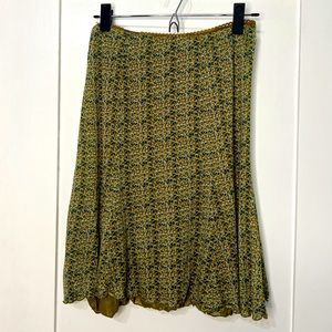 Free People floral skirt with scalloped hem